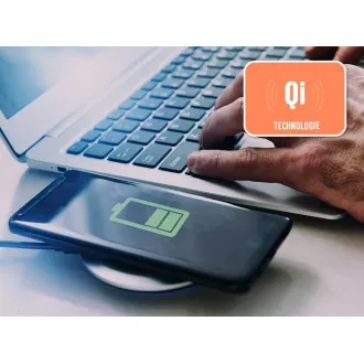 Namizna svetilka Orava LED z brezžičnim polnilcem za telefon, tehnologija Qi, 24 W, 30.000 h, upravljanje na dotik