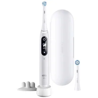 Električna zobna ščetka Oral-B iO Series 6s, časovnik, senzor pritiska, 5 programov, aplikacija Oral-B, bela