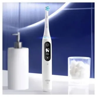 Električna zobna ščetka Oral-B iO Series 6s, časovnik, senzor pritiska, 5 programov, aplikacija Oral-B, bela