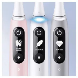 Električna zobna ščetka Oral-B iO Series 6s, časovnik, senzor pritiska, 5 programov, aplikacija Oral-B, bela