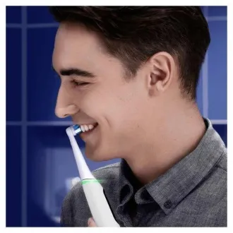 Električna zobna ščetka Oral-B iO Series 6s, časovnik, senzor pritiska, 5 programov, aplikacija Oral-B, bela