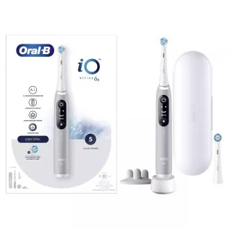 Električna zobna ščetka Oral-B iO Series 6s, časovnik, senzor pritiska, 5 programov, aplikacija Oral-B, siva