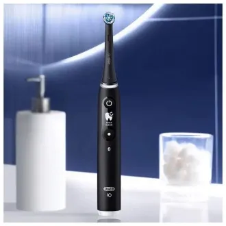 Električna zobna ščetka Oral-B iO Series 6s, časovnik, senzor pritiska, 5 programov, aplikacija Oral-B, črna Električna zobna ščetka Oral-B iO Series 6s, časovnik, senzor pritiska, 5 programov, aplikacija Oral-B, črna