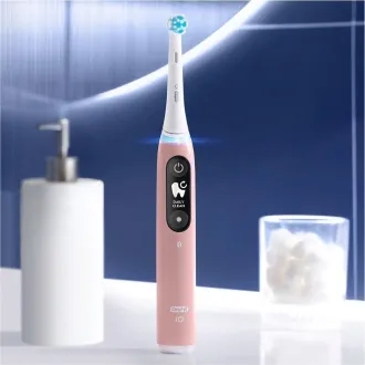 Električna zobna ščetka Oral-B iO Series 6s, časovnik, senzor pritiska, 5 programov, aplikacija Oral-B, roza