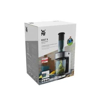WMF Cult X spiralizator, 80 W, 1,25 l posoda, nastavki za rezanje, otroška varnostna ključavnica