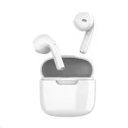 Orava brezžične slušalke z mikrofonom, USB-C, upravljanje na dotik, v ušesih, IPX3, bele
