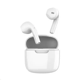 Orava brezžične slušalke z mikrofonom, USB-C, upravljanje na dotik, v ušesih, IPX3, bele