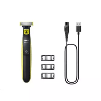 Philips OneBlade QP2724/10 Strižnik za obraz, polnjenje USB, 3 glavniki, vodoodporen