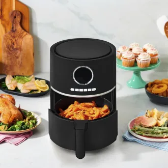 Tefal Ultra Fry EY1118 vročezračni cvrtnik, 4,2 l, 80 do 200 °C, črn