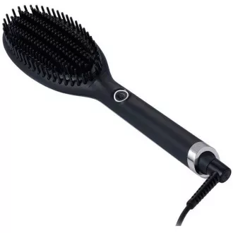 GHD Glide krtača za vroč zrak, ionska tehnologija, darilni set, kolekcija Iced Luxe, črna
