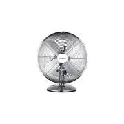 Orava SF-100 X namizni oscilacijski ventilator, 3 stopnje hitrosti, desno in levo nihanje, srebrn