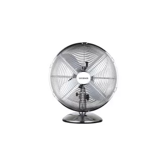 Orava SF-100 X namizni oscilacijski ventilator, 3 stopnje hitrosti, desno in levo nihanje, srebrn