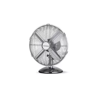 Orava SF-100 X namizni oscilacijski ventilator, 3 stopnje hitrosti, desno in levo nihanje, srebrn
