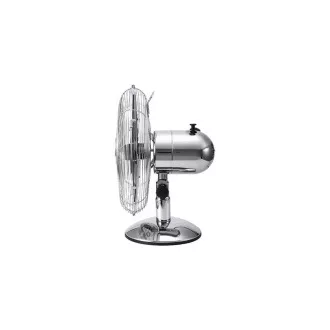 Orava SF-100 X namizni oscilacijski ventilator, 3 stopnje hitrosti, desno in levo nihanje, srebrn