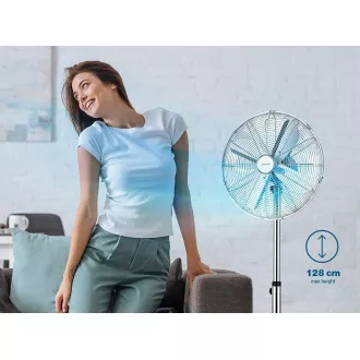 Orava SF-200 X Stoječi kovinski ventilator, 3 stopnje hitrosti, samodejno vrtenje, srebrn