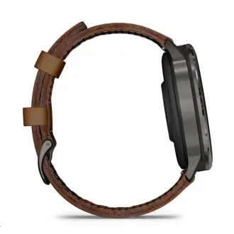 Garmin Venu 4 (45 mm) Slate / črn silikonski trak in rjav usnjen trak, EU Garmin Venu 4 (45 mm) Slate / črn silikonski trak in rjav usnjen trak, EU