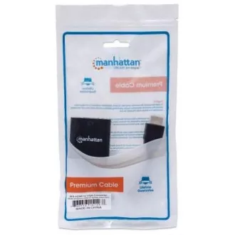 MANHATTAN Pretvornik HDMI na VGA (HDMI moški na VGA ženski, črn, polkrovka)