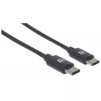 MANHATTAN Hitri kabel USB-C, tip C moški do tipa C moški, 3 m, črn