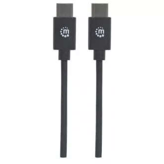 MANHATTAN Hitri kabel USB-C, tip C moški do tipa C moški, 3 m, črn