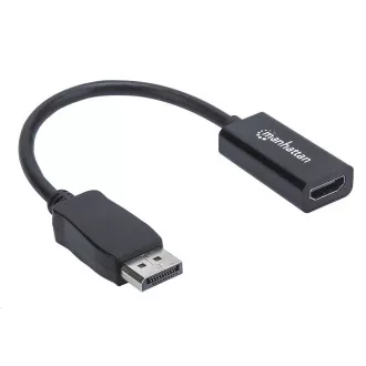 MANHATTAN Adapter, DisplayPort, DP-Male/HDMI-Female, črn