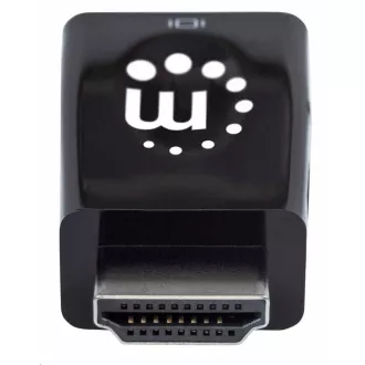 Adapter Manhattan HDMI za VGA, mikro pretvornik, HDMI moški za VGA ženski, zvok, črn