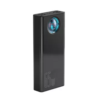 Baseus Amblight powerbank z digitalnim zaslonom QC 30000mAh Overseas Edition   kabel Type-C/Type-C 100W 1m, črna