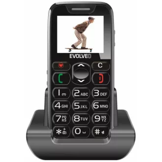 EVOLVEO EasyPhone, mobilni telefon za starejše s stojalom za polnjenje (črn) EVOLVEO EasyPhone, mobilni telefon za starejše s stojalom za polnjenje (črn)