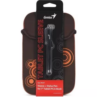 GENIUS GS-701P, ohišje za 7" tablični računalnik črne barve   pisalo na dotik modre barve