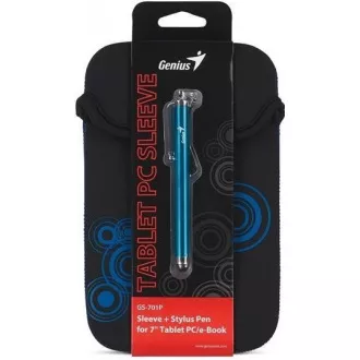 GENIUS GS-701P, ohišje za 7" tablični računalnik črne barve   pisalo na dotik modre barve