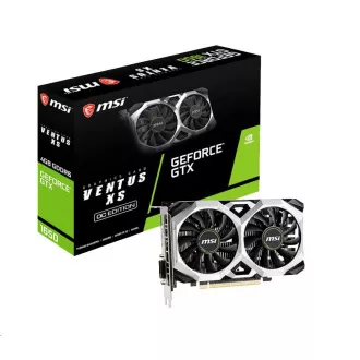 MSI VGA NVIDIA GeForce GTX 1650 VENTUS XS D6 4G OC, 4 GB GDDR6, 1xDP, 1x HDMI, 1xDVI MSI VGA NVIDIA GeForce GTX 1650 VENTUS XS D6 4G OC, 4 GB GDDR6, 1xDP, 1x HDMI, 1xDVI