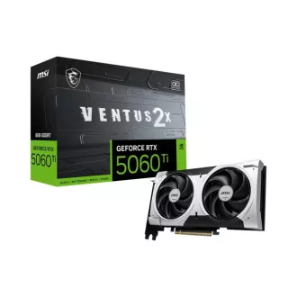 MSI VGA NVIDIA GeForce RTX 5060 Ti 8G VENTUS 2X OC PLUS, RTX 5060 Ti, 8 GB GDDR7, 3xDP, 1xHDMI