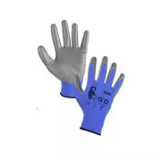 Rokavice CXS CERRO, prepojene z nitrilom, modro-sive, velikost 10