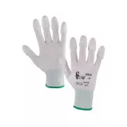 Rokavice SOLO, namočene v poliuretan, bele, velikost 3,5 mm, volna, w. 07