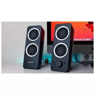 Logitech Multimedijski zvočniki 2.0 Z200 Midnight Black Logitech Multimedijski zvočniki 2.0 Z200 Midnight Black