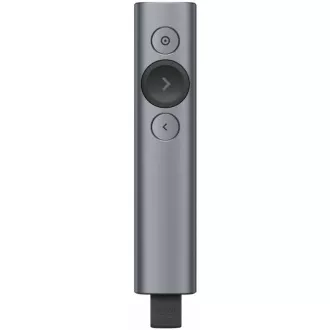 Logitech Presenters Spotlight Plus, brezžično, Bluetooth, temno sivo