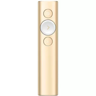 Logitech Spotlight Presenter, brezžični, Bluetooth, zlati