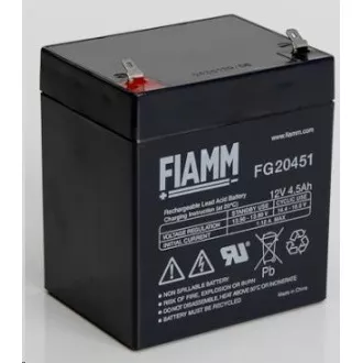 Baterija - Fiamm FG20451 (12V/4, 5Ah - Faston 187), življenjska doba 5 let