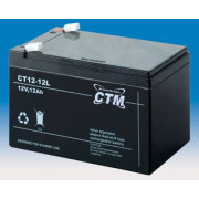 Baterija - CTM CT 12-12L (12V/12Ah - Faston 250), življenjska doba 5 let