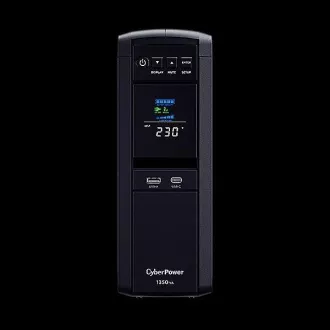 CyberPower PFC SineWave LCD GP UPS 1350VA/810W, Schuko vtičnice
