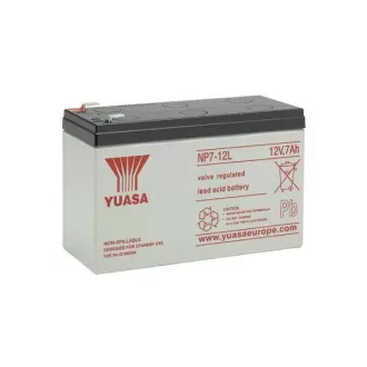Baterija - YUASA NP7-12L (12V/7Ah - Faston F2 250), življenjska doba 5 let