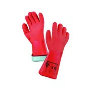 ZARO WINTER rokavice, zimske, prepojene s PVC, oranžne, velikost 11