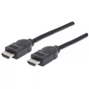MANHATTAN kabel High Speed HDMI 4K, 3D, moški proti moškemu, zaščiten, črn, 1, 8 m