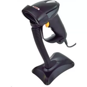 Virtuos CCD bralnik HT-310A z velikim dosegom, USB (tipkovnica/RS232), stojalo, črn