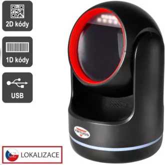 Virtuos CCD 2D bralnik Virtuos HT-861A, stacionarni, USB, črn