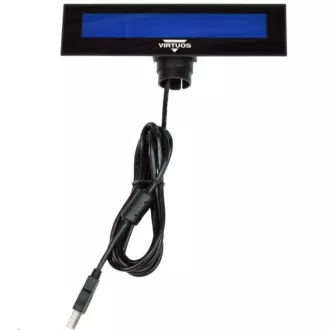 Virtuos LCD zaslon za stranke Virtuos FL-2026MB 2x20, USB, črn Virtuos LCD zaslon za stranke Virtuos FL-2026MB 2x20, USB, črn