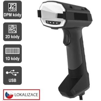 Virtuos CCD 2D DPM industrijski čitalnik HT-880DPM, USB, temno siva Virtuos CCD 2D DPM industrijski čitalnik HT-880DPM, USB, temno siva