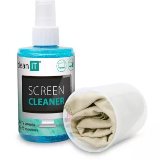 CLEAN IT Raztopina za čiščenje zaslona 200ml z robčkom v pokrovčku