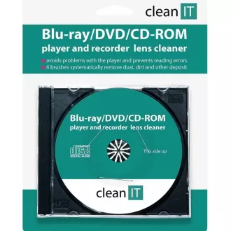 Čistilni CD CLEAN IT za predvajalnike Blu-ray/DVD/CD-ROM (zamenjava za CL-32) Čistilni CD CLEAN IT za predvajalnike Blu-ray/DVD/CD-ROM (zamenjava za CL-32)