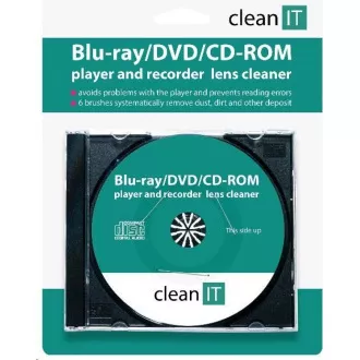 Čistilni CD CLEAN IT za predvajalnike Blu-ray/DVD/CD-ROM (zamenjava za CL-32) Čistilni CD CLEAN IT za predvajalnike Blu-ray/DVD/CD-ROM (zamenjava za CL-32)