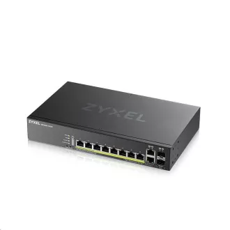 Zyxel GS2220-10HP 10-portno upravljano gigabitno stikalo L2 PoE, 8x gigabitni RJ45, 2x gigabitni RJ45/SFP, PoE 180 W